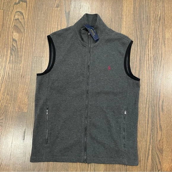 NWT Polo Ralph Lauren Full Zip Up Sweater Vest